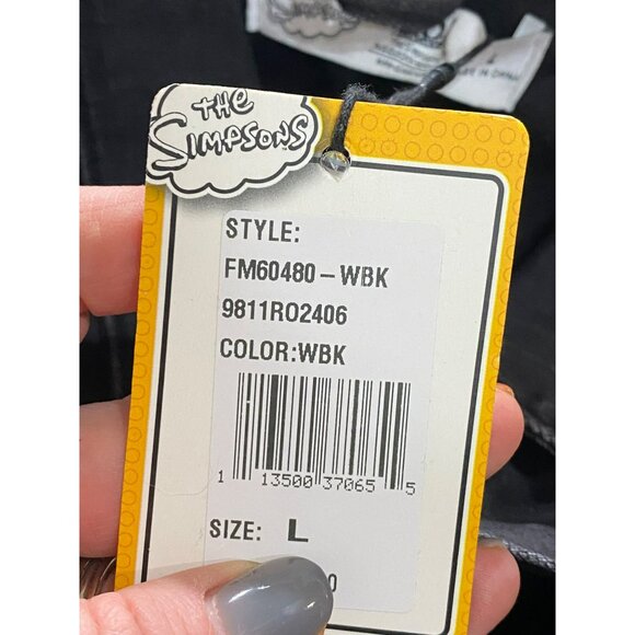 The Simpsons "Ride Like Hell" Black Denim Jacket L - Picture 7 of 12